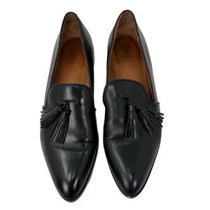 Frye Erica Venetian Leather Tassel Loafers size 7 Black